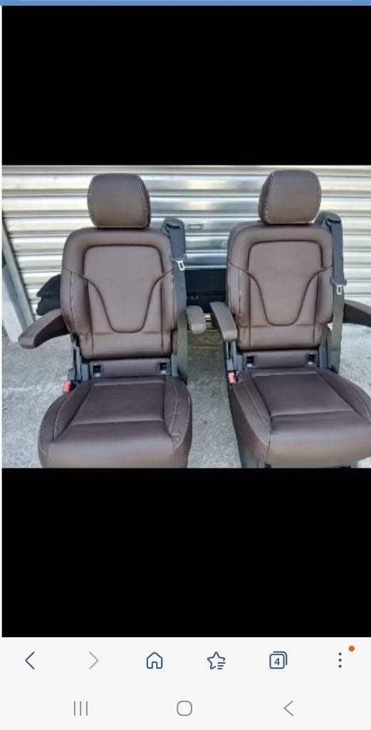Siège Mercedes Original W447 en cuir Nappa Brun, Enlèvement, Neuf, Mercedes-Benz