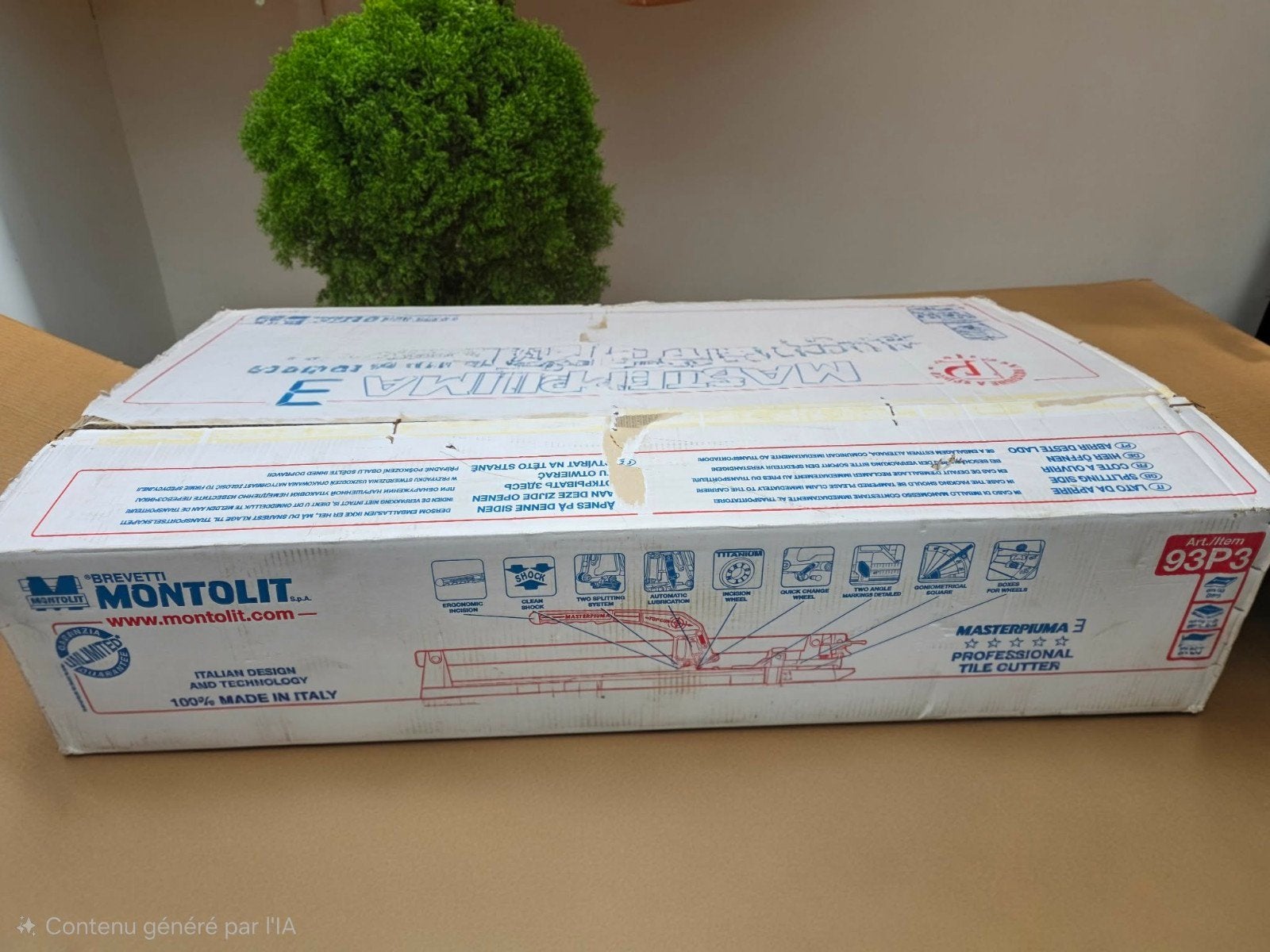 Montolli cut tegelsnijder 93cm nieuw, Ophalen