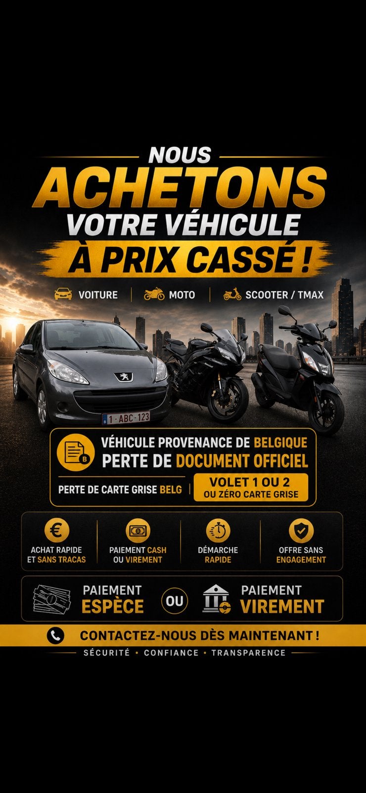 Voiture perte carte grise, Euro 5, Achat, Boîte manuelle, 5 portes