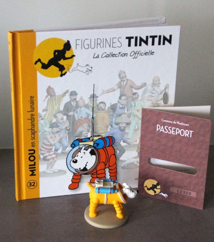 Moulinsart figurine n 32 Milou Bobbie Tintin Hergé Kuifje, Collections, Envoi, Tintin, Comme neuf