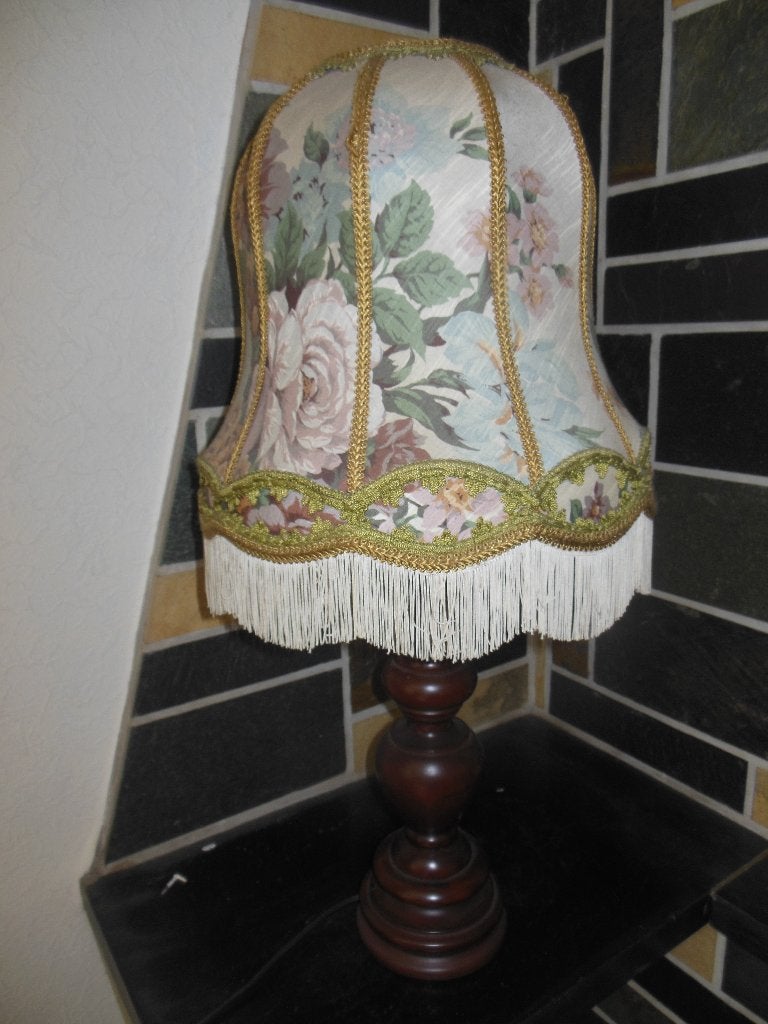 Schemerlamp met stoffen kap, Huis en Inrichting, Ophalen, Gebruikt, Overige merken, Meerkleurig
