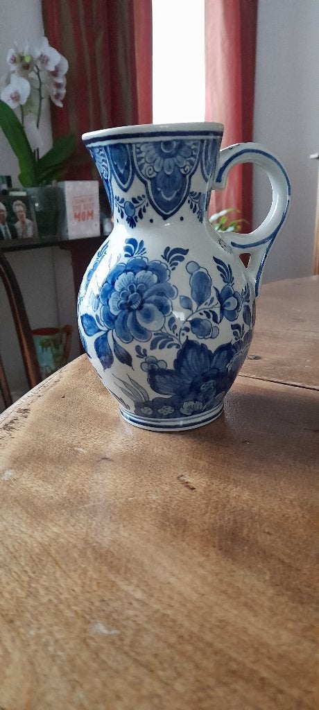 DELFT Vase bleu de Delft H. 15 cm atelier  RAM, Antiquités & Art, Enlèvement ou Envoi