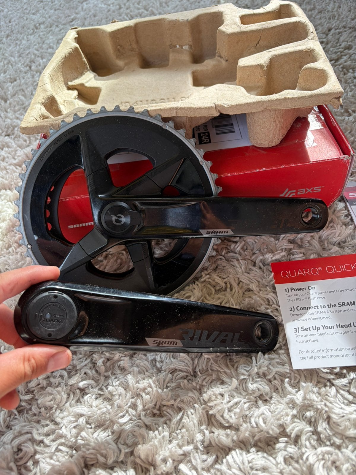 SRAM Rival AXS Quarq Crankstel - 2x12 - 170 mm - 48/35T, Ophalen of Verzenden, Zo goed als nieuw, Overige typen