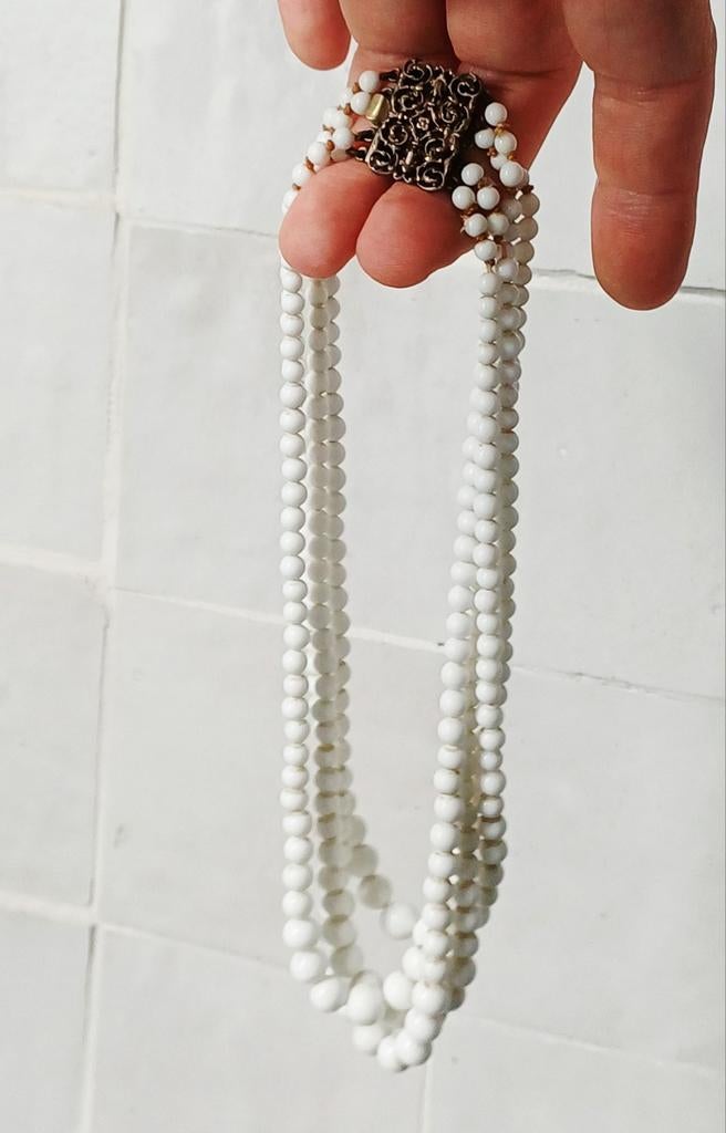 Antieke parel ketting, Handtassen en Accessoires, Ringen, Ophalen of Verzenden