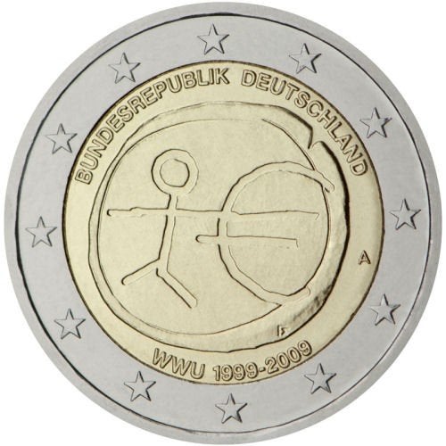 Pièce spéciale de 2 euros - 2€ Allemagne 2009 lettre F et G, Enlèvement ou Envoi, Allemagne, 2 euros, Monnaie en vrac
