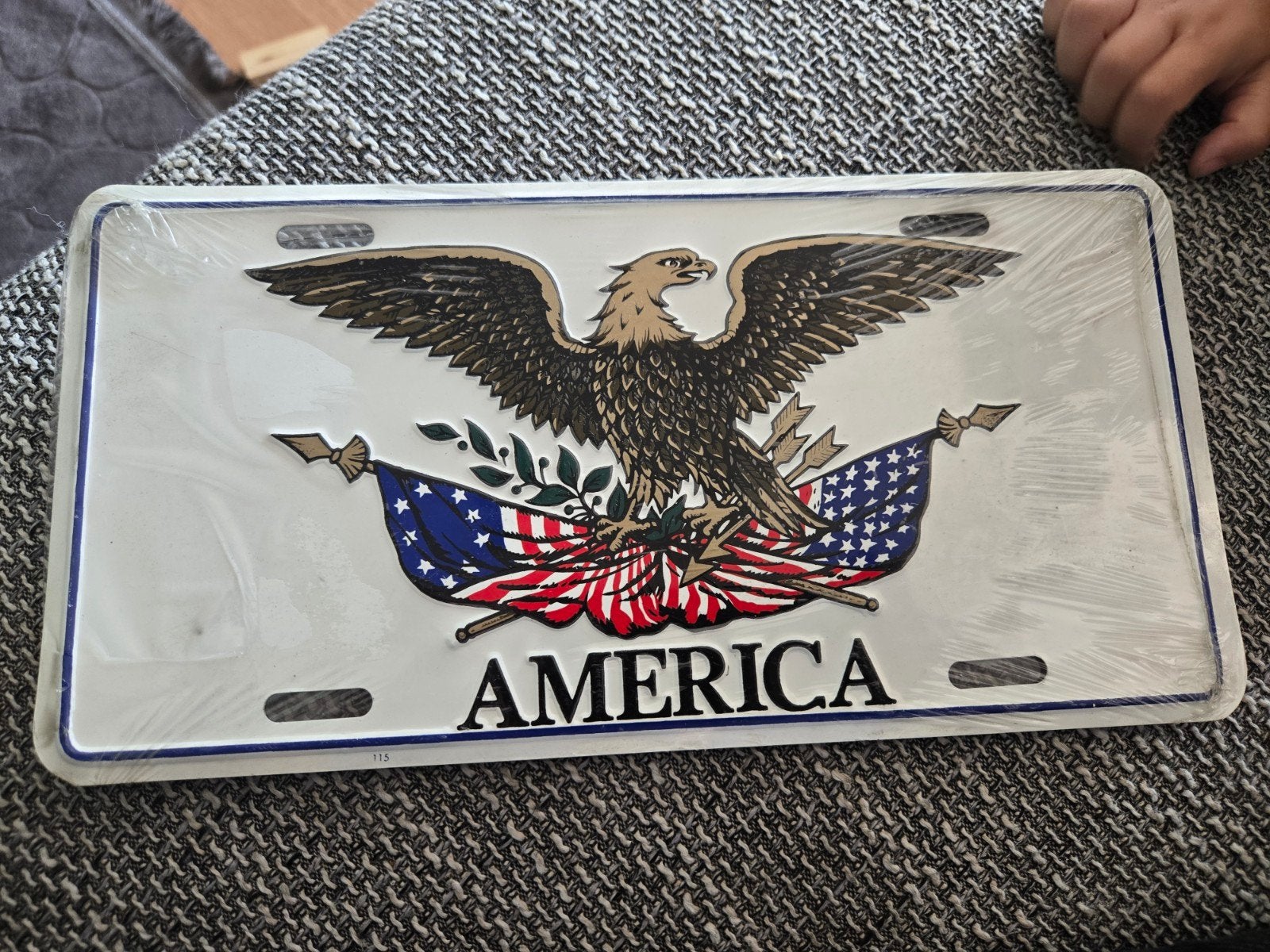 metalen plaatje america, Ophalen of Verzenden
