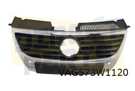 Volkswagen Passat B6 (1/05-1/11) grille met chromeraam (zwar, Autos : Pièces & Accessoires, Neuf, Volkswagen, -, -