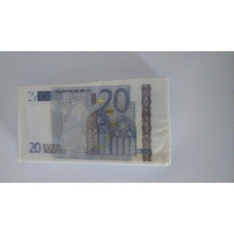 Paquet de 10 Mouchoirs Billets Euros N1, Enlèvement ou Envoi, Neuf
