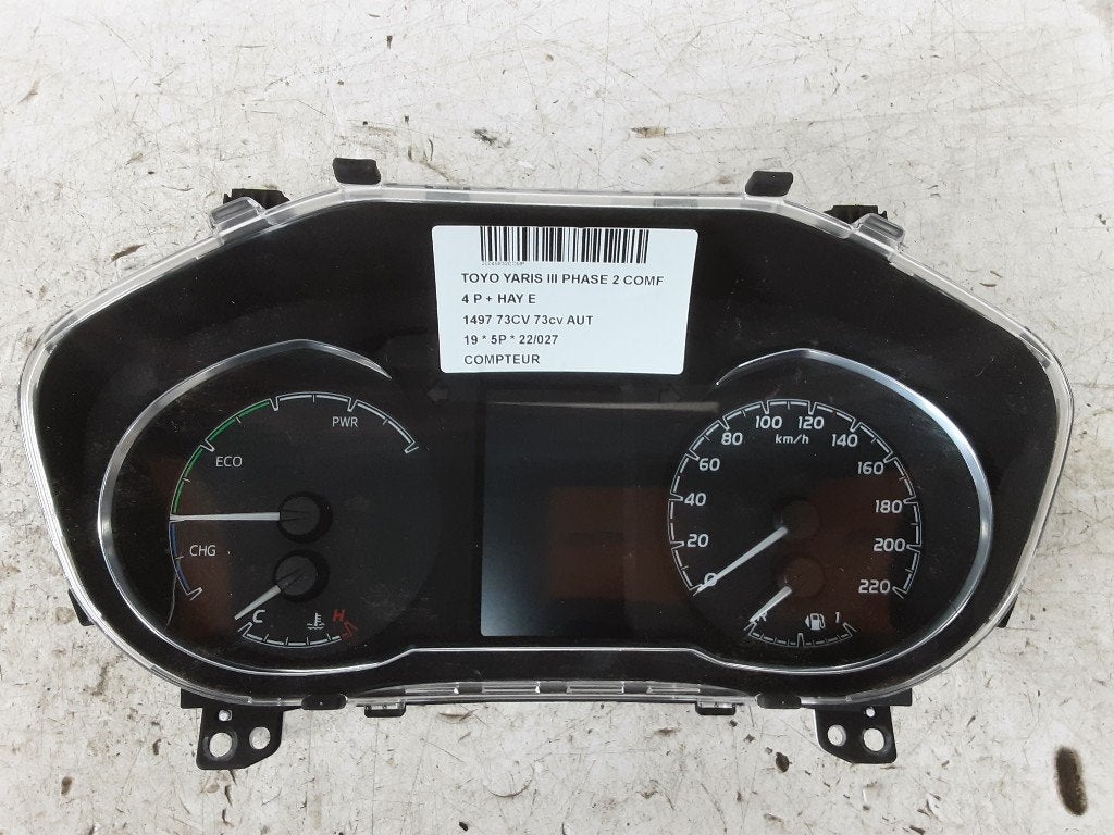 COMPTEUR DE VITESSE Toyota Yaris III (P13) (83800F5441), Utilisé, Toyota