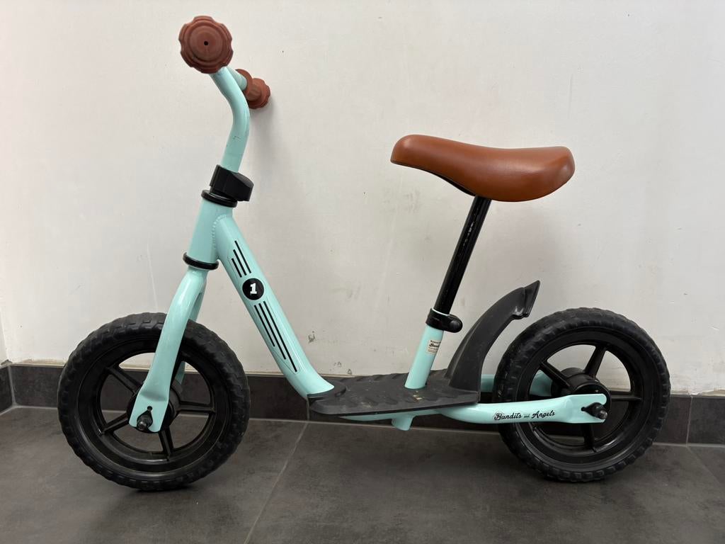 Bandits & Angels Starter loopfiets vanaf 2 jaar, mintgroen, Enlèvement, Comme neuf, Vélo d'équilibre