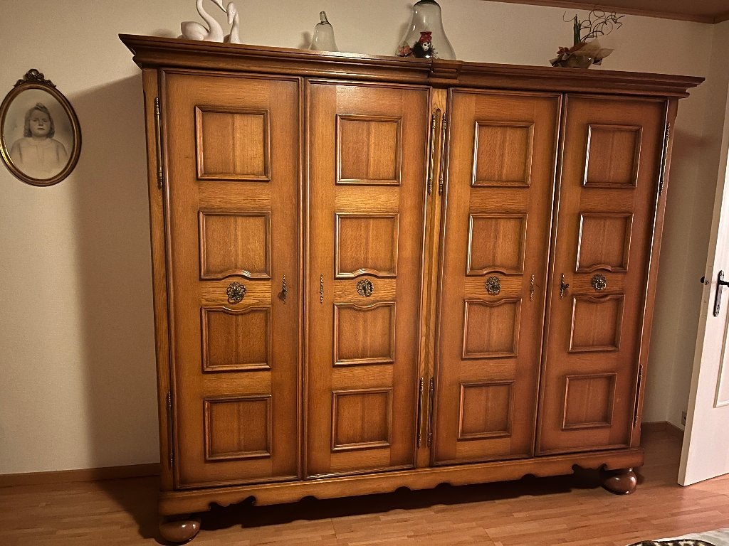 Slaapkamer kasten, Huis en Inrichting, Kasten | Kleerkasten, Ophalen, Gebruikt, Eikenhout, Met lade(s)
