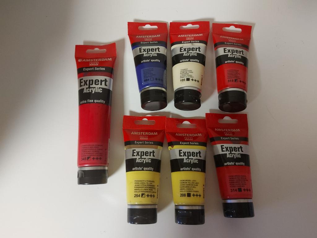 Peinture Acrylique Lot de 7 Tubes, Hobby & Loisirs créatifs, Peinture, Enlèvement ou Envoi, Comme neuf, Peinture acrylique
