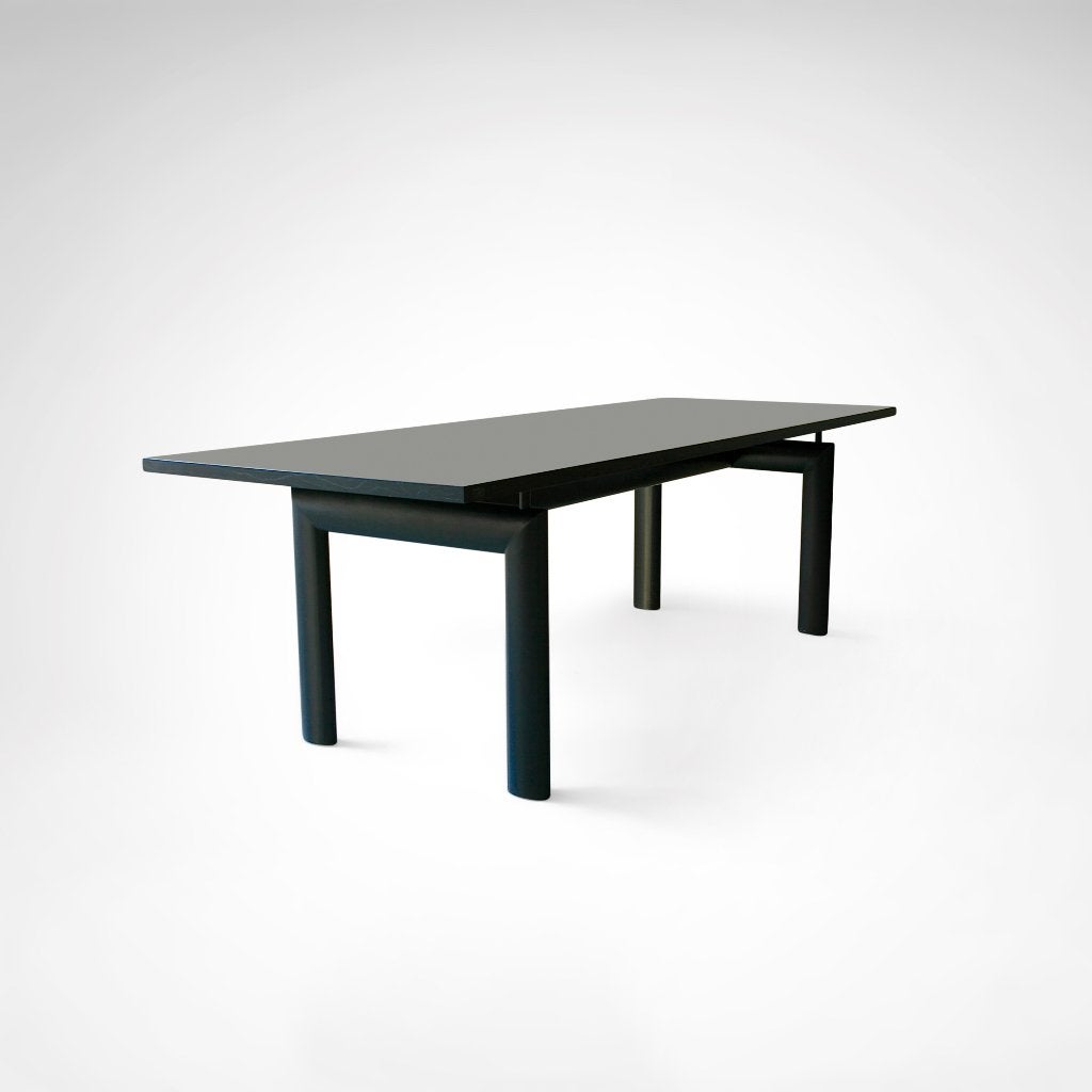 LC6-eettafel | staal en hout | Le Corbusier | Cassina |1980s, Huis en Inrichting, Ophalen, Gebruikt, Vijf personen of meer, 200 cm of meer