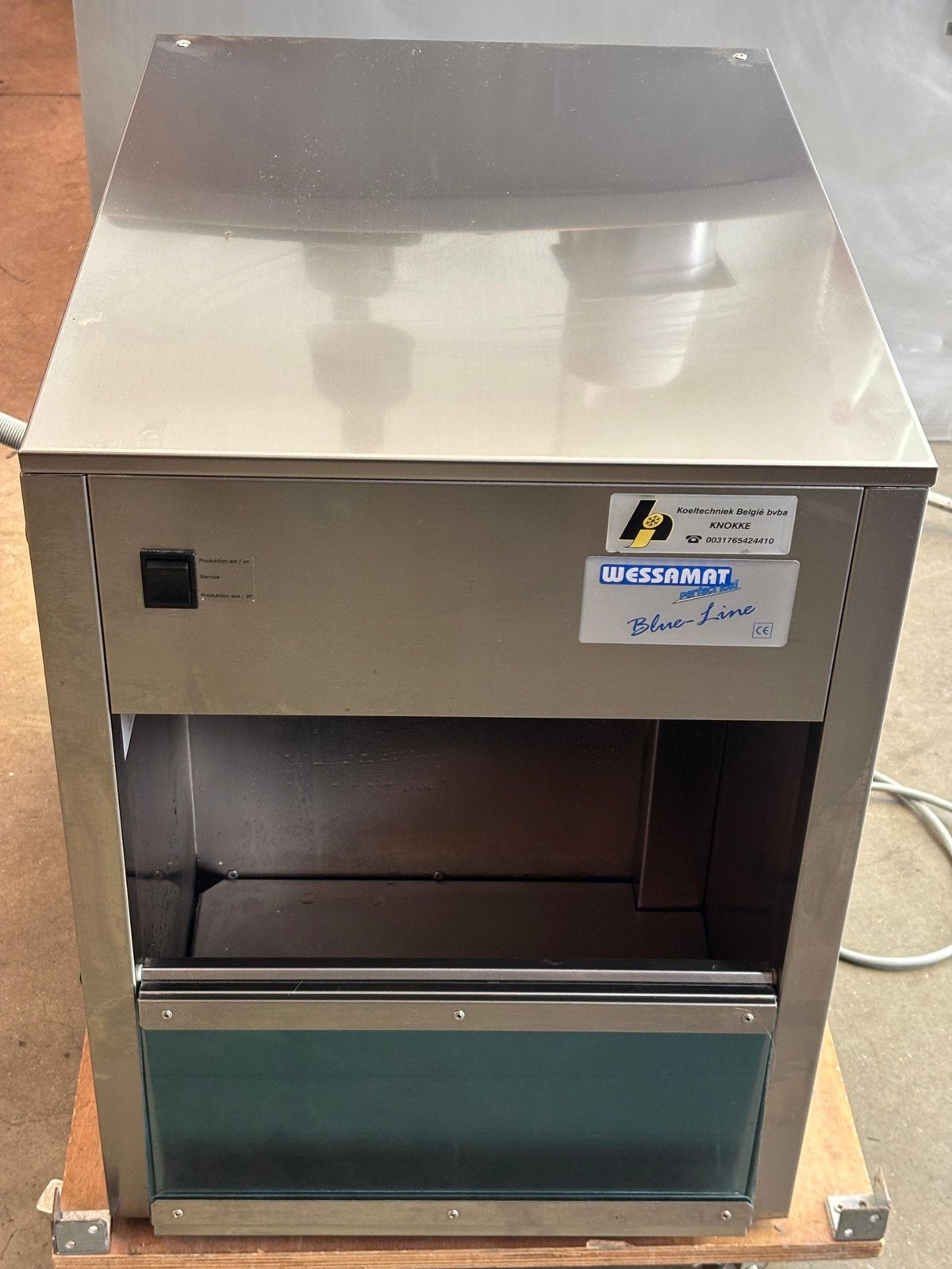 Ijsblokjes machine wessamat blue line, Ophalen