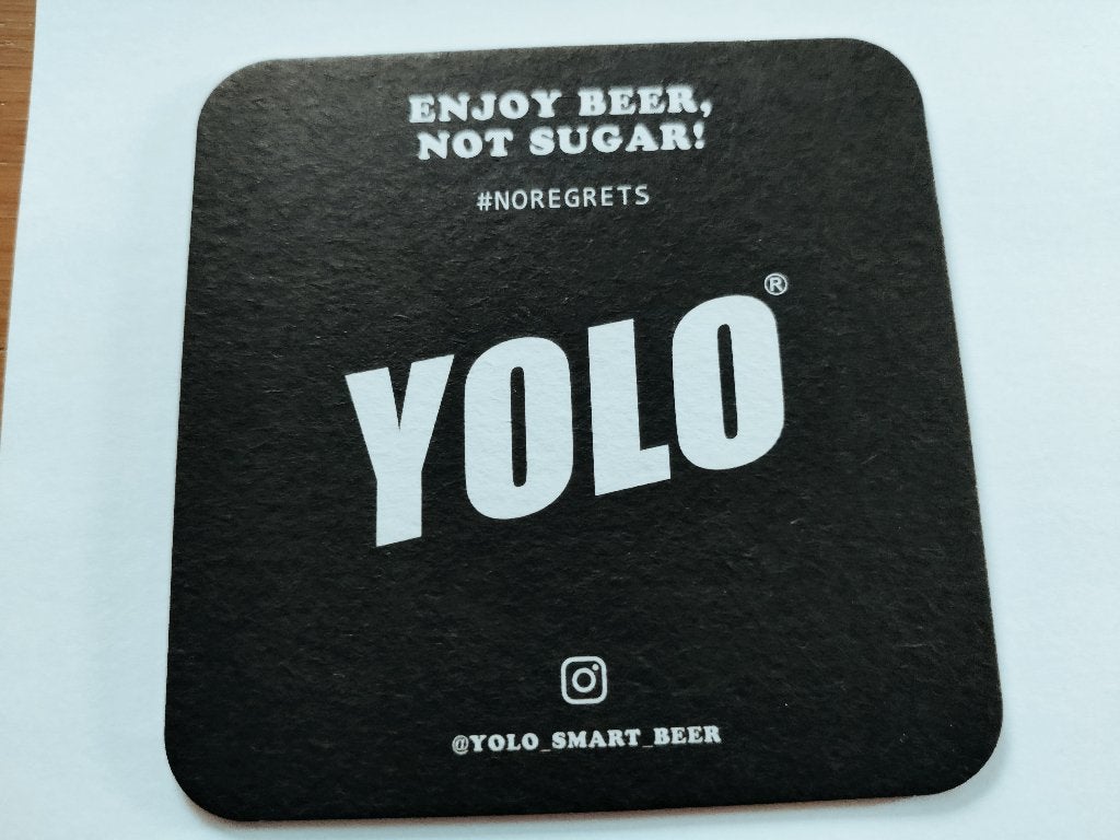 Bierviltje Yolo (Yolo brewing company), Ophalen of Verzenden, Zo goed als nieuw, Viltje(s), Overige merken