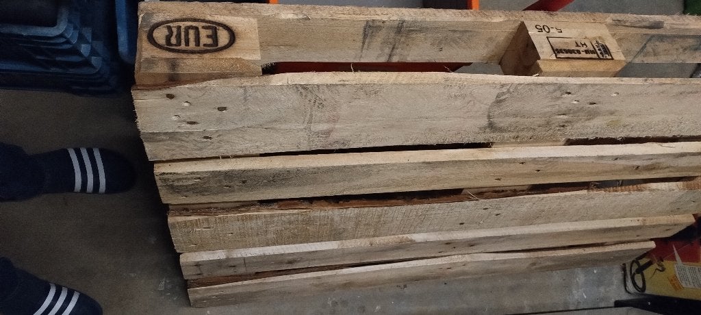Europallet + pallet gratis af te halen, Bricolage & Construction, Bois & Planches, Enlèvement, Comme neuf, Palette