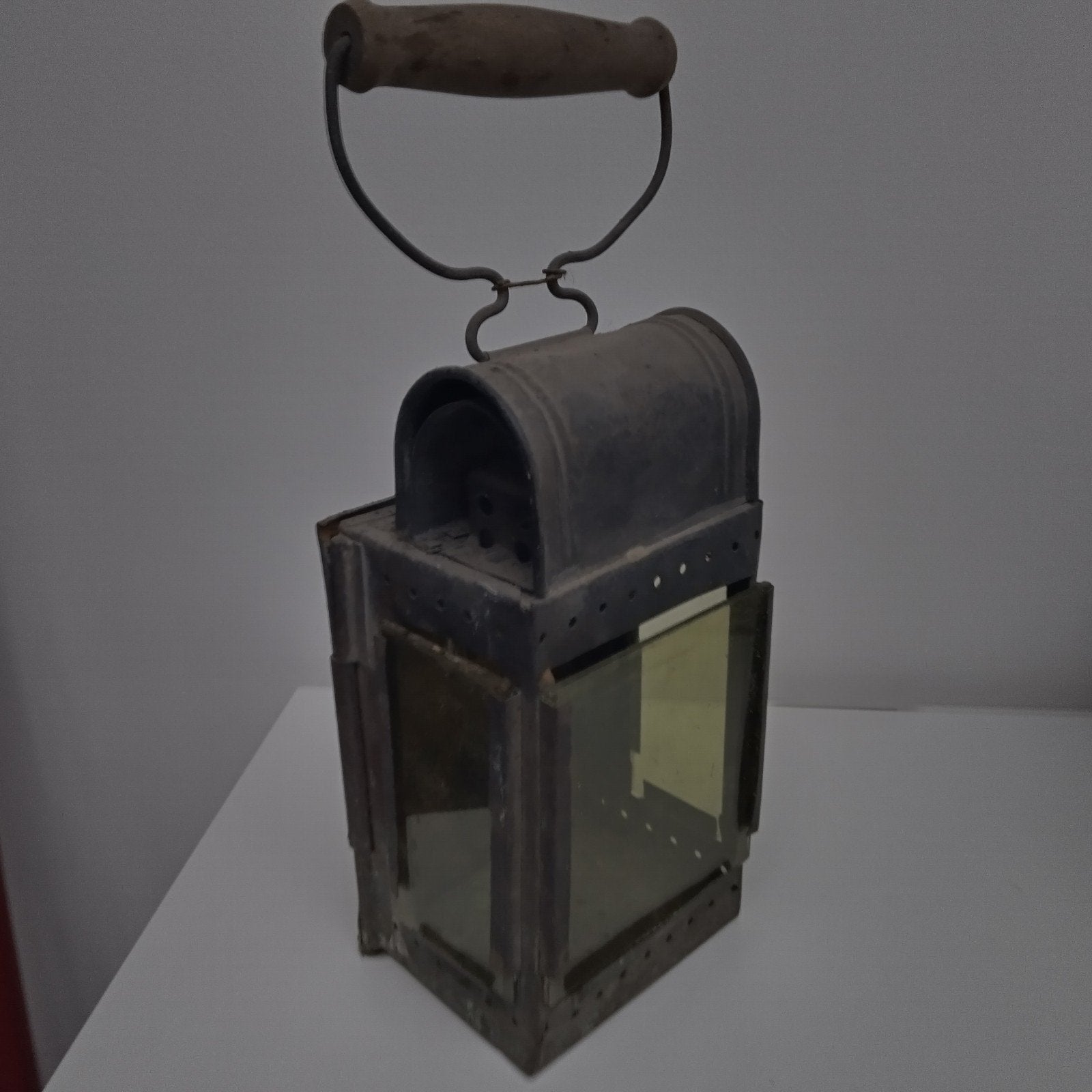 Antieke koperen lamphouder, Antiek en Kunst, Ophalen of Verzenden