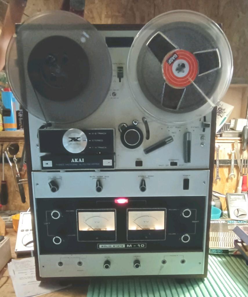 AKAI M10 SPELER/RECORDER VAN ROL TOT ROL 3 HOOFDEN HEBBEN LI, Audio, Tv en Foto, Bandrecorder, Ophalen of Verzenden