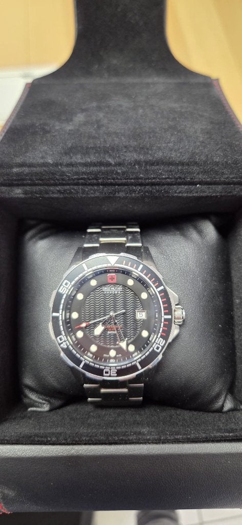 Hanowa Swiss Military horloge - Neptune diver - 20ATM, Handtassen en Accessoires, Horloges | Heren, Overige merken, Staal, Staal