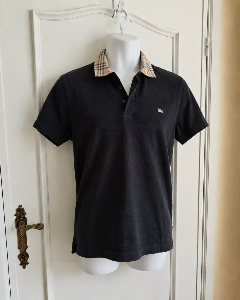 Burberry polo maat M, Kleding | Heren, Polo's, Maat 48/50 (M), Zwart, Ophalen of Verzenden, Gedragen