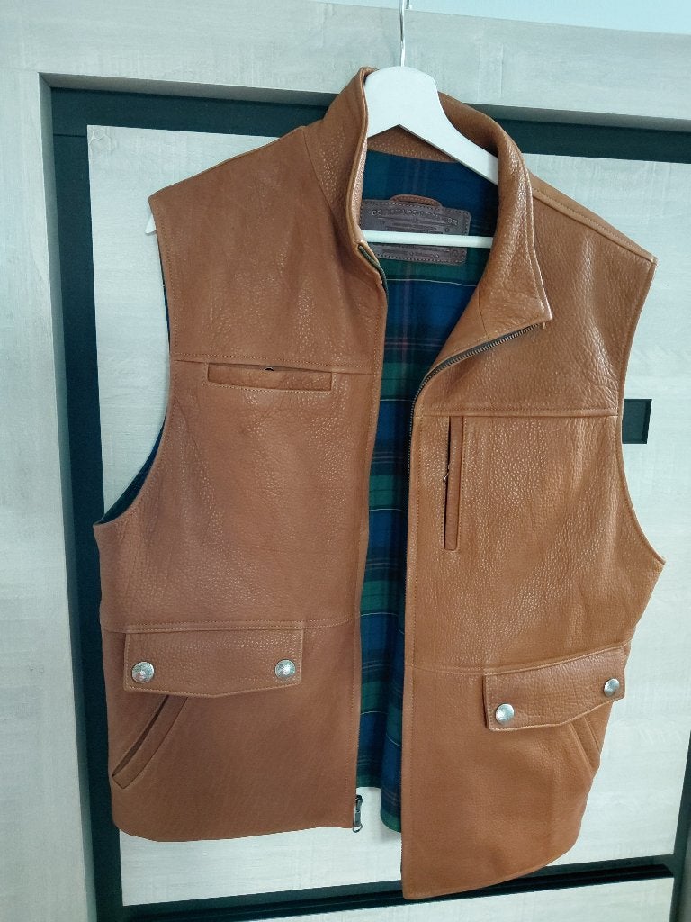 Lederen vest voor heren, Ophalen, Nieuw, Overige maten, Overige kleuren