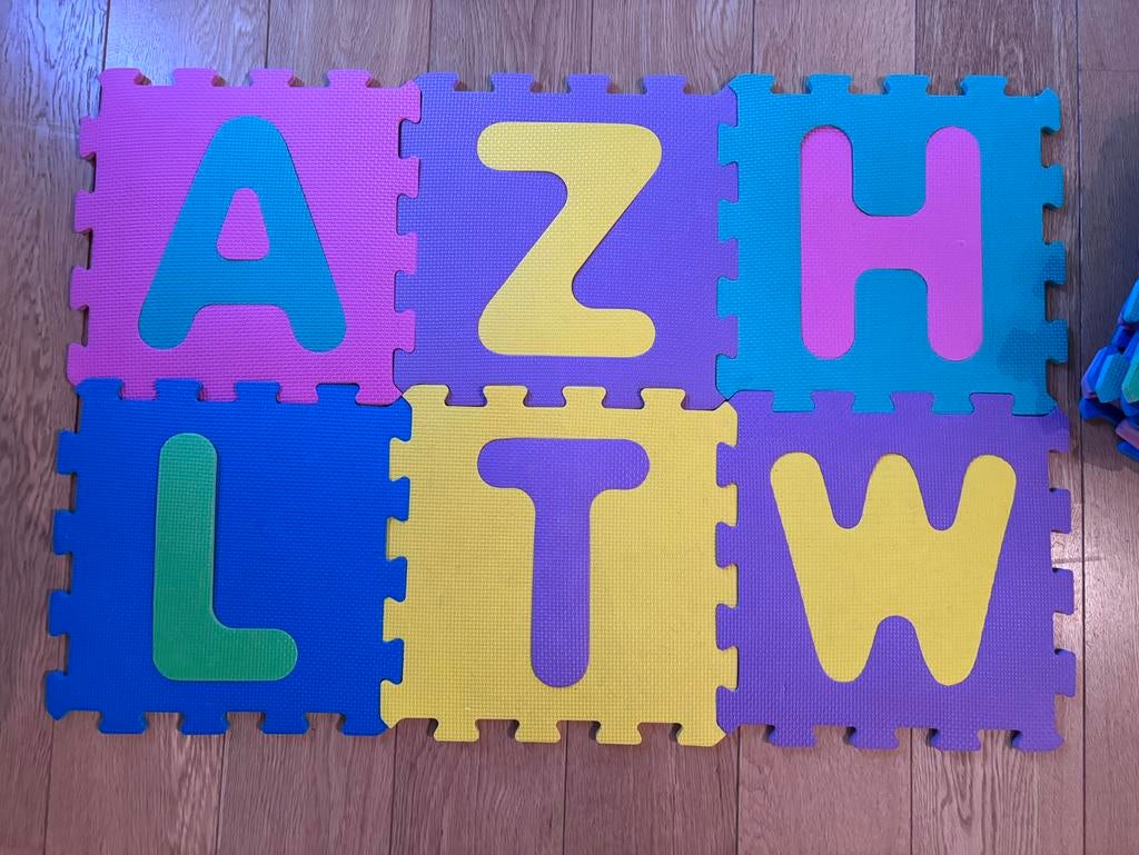 Kindervloerkleed Alphabet, Ophalen, Gebruikt