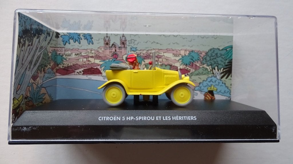 Les voitures de Spirou et Fantasio La Citroën 5 HP, Collections, Personnages de BD, Enlèvement, Gaston ou Spirou, Utilisé, Statue ou Figurine