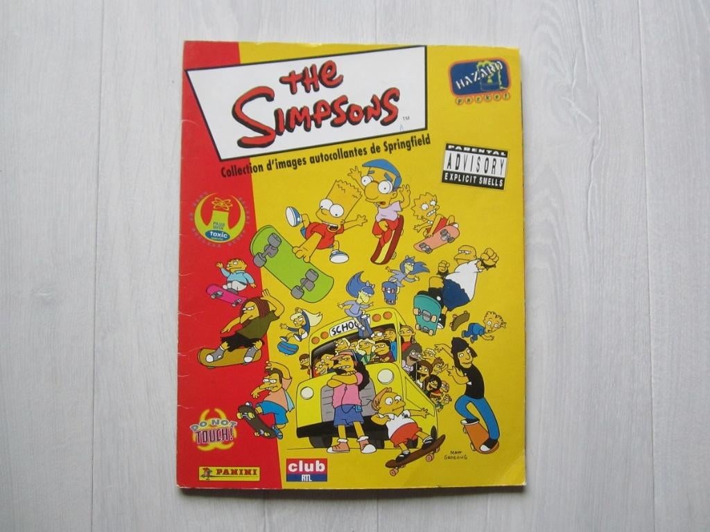 Album Panini - Les Simpsons - 1e série - complet, Enlèvement ou Envoi, Utilisé, Cinéma, Télévision ou Audiovisuel