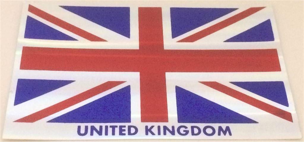 Union Jack [Engelse vlag] metallic sticker #7, Motoren, Verzenden