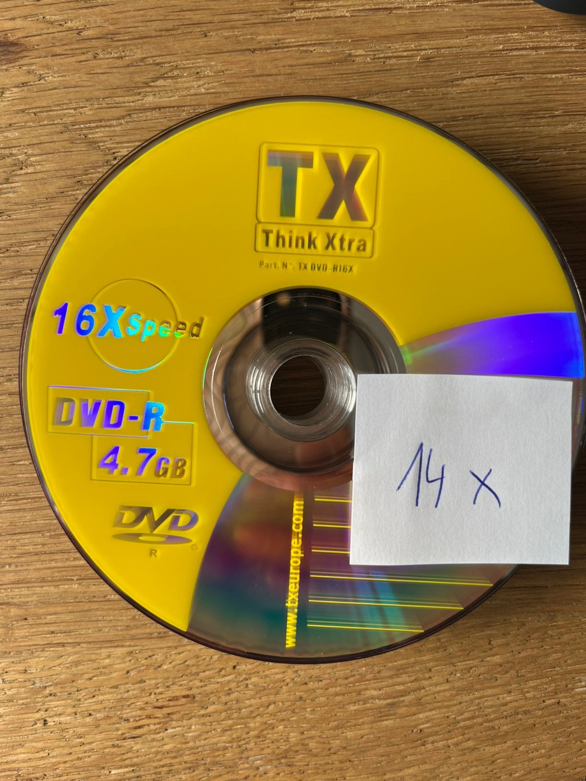 41 nieuwe beschrijfbare CD/DVD’s, Ophalen, Nieuw, Cd, Op spindel
