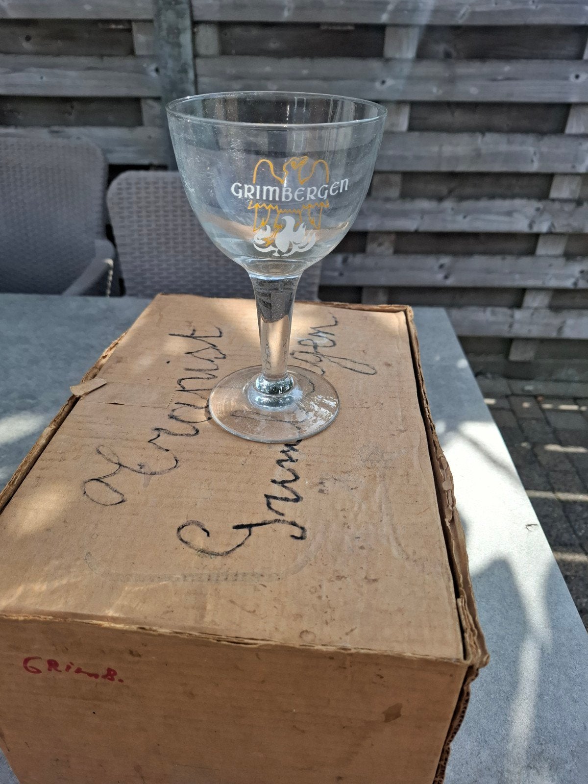 6  grimbergen glazen, Ophalen