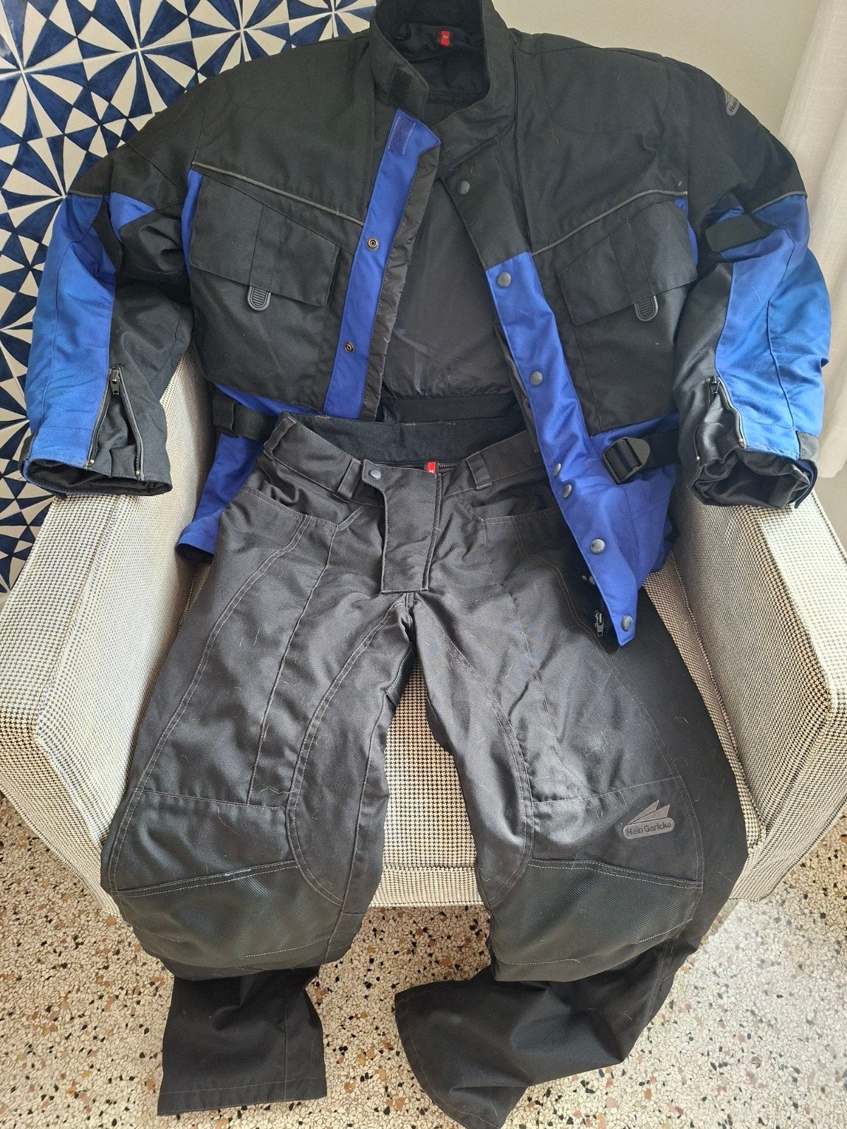 Pantalon et veste moto dame (M), Ensemble, Femmes, Enlèvement, Hein Gericke