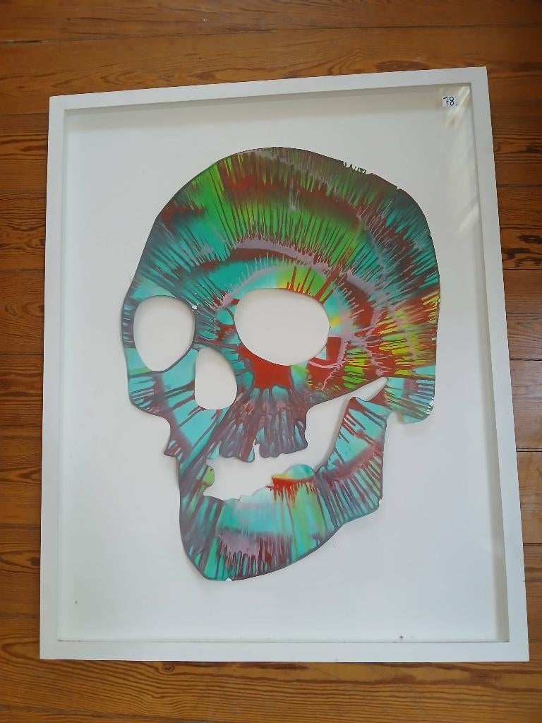 Schilderij van de schedelhuid van Damien Hirst, Ophalen