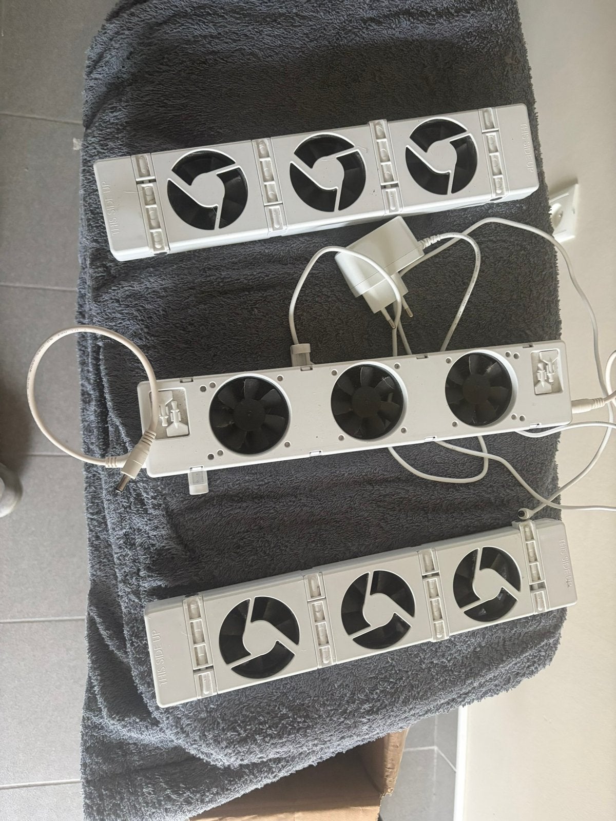 Ensemble de trois ventilateurs de radiateur, Enlèvement, Comme neuf, Radiateur