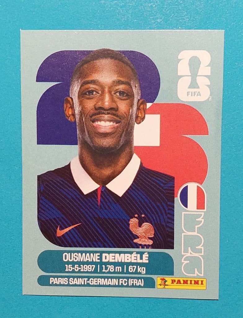 Autocollant Ousmane Dembélé Panini - Coupe du monde 2026, Enlèvement ou Envoi, Neuf, Autocollant