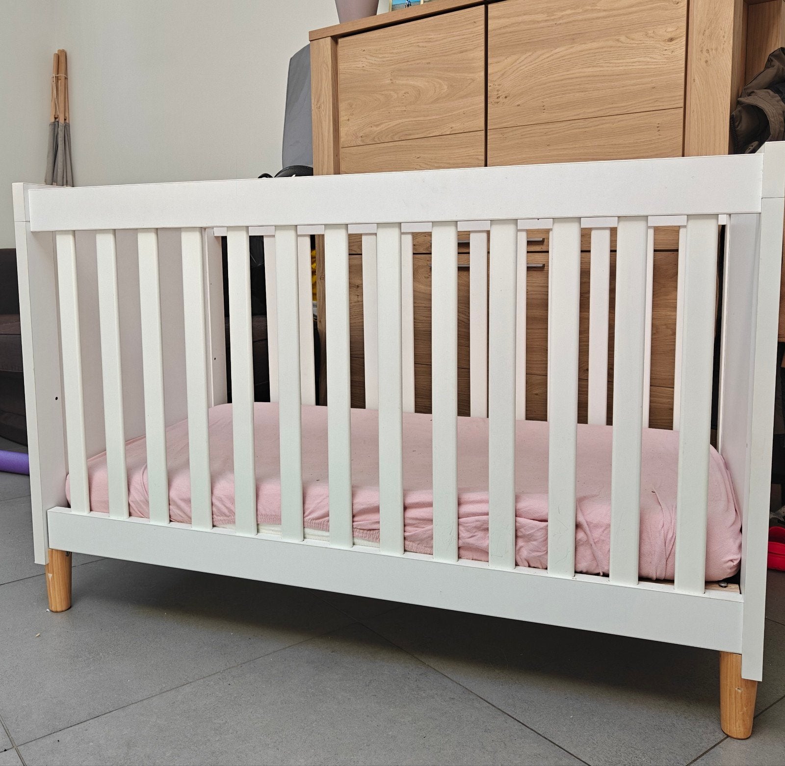 kinderbed , babybed, Kinderen en Baby's, Ophalen, Gebruikt, Matras