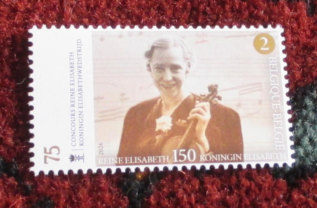 1 zegel 75- 150 jaar koningin elisabeth, Sans timbre, Neuf, Enlèvement ou Envoi, Non oblitéré