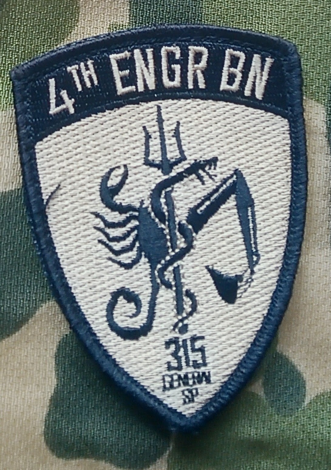4e bataillon de génie Amay 315 compagnie, Enlèvement ou Envoi, Armée de terre, Emblème ou Badge