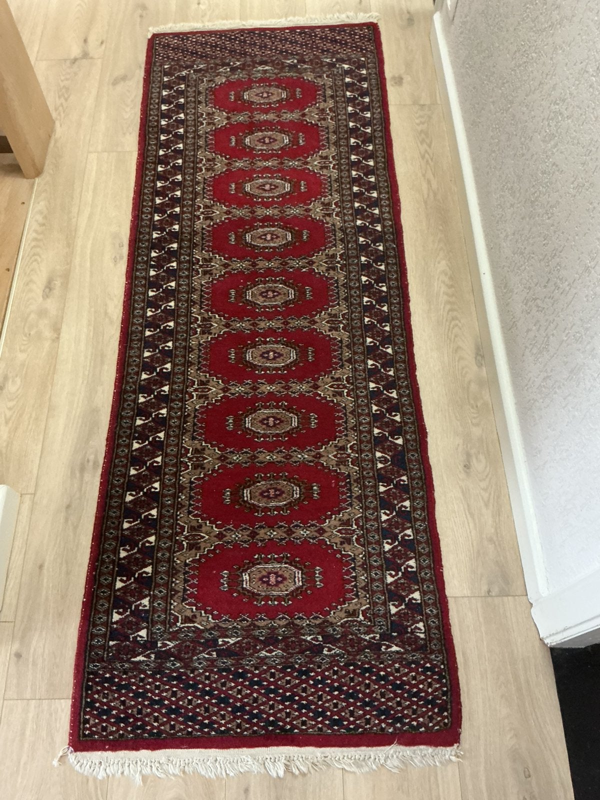 Handgeknoopte loper., Huis en Inrichting, Ophalen, Gebruikt, Klassiek, 50 tot 100 cm