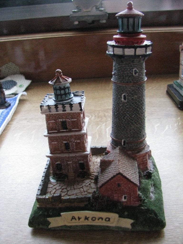 vuurtoren beeldje Duitsland - Kap Arkona  ostsee, Ophalen of Verzenden, Zo goed als nieuw, Steen/keramiek