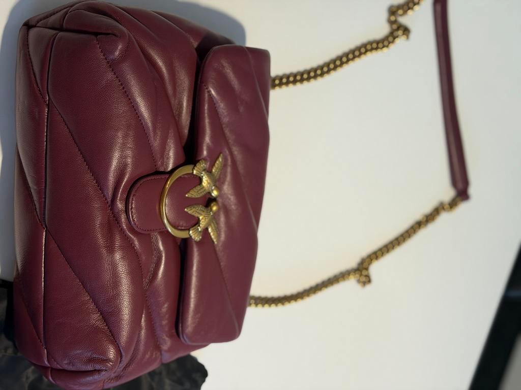 Bordeauxrood kleur handtas merk pinko, Enlèvement, Neuf, Sac à main