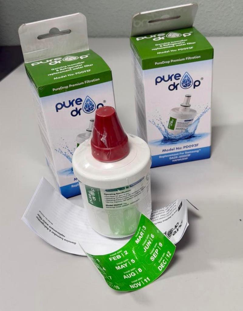 2x PureDrop PD093F Waterfilter Samsung DA29-00003F koelkast, Ophalen of Verzenden, Nieuw