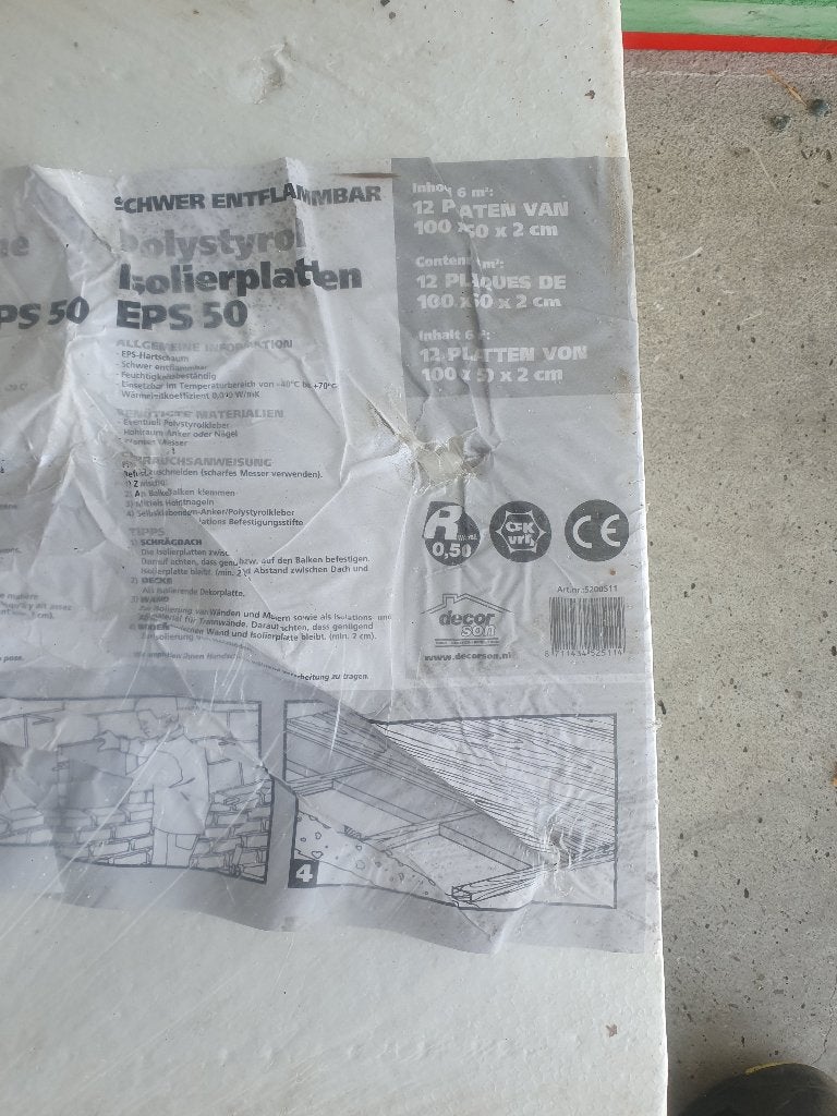 Gratis EPS isolatieplaten, Doe-het-zelf en Bouw, Overige materialen, Nieuw, 5 tot 10 m², Muurisolatie