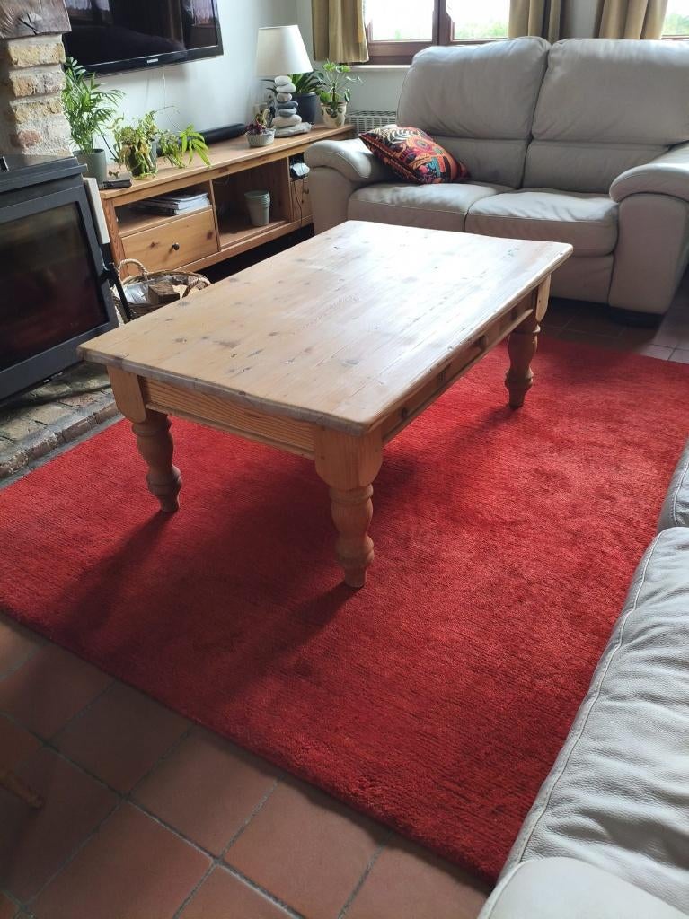 Table basse en pin, 100 à 150 cm, Landelijk, Enlèvement, Utilisé