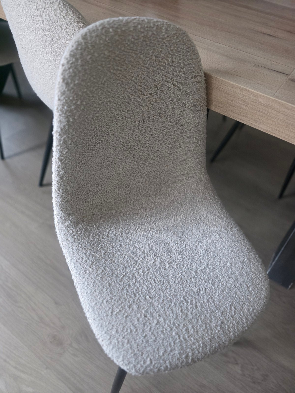 6 chaises de salle à manger bouclées, Enlèvement