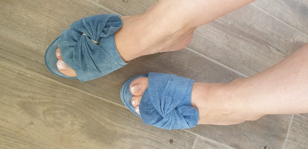 Morena Gabbrielli muiltjes - Maat 37, Kleding | Dames, Blauw, Zo goed als nieuw, Morena Gabbrielli, Sandalen of Muiltjes