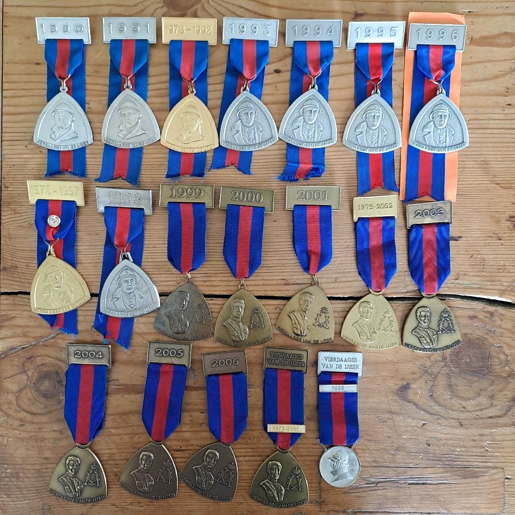 Vierdaagse van de Ijzer medailles 1990-2008, Ophalen of Verzenden