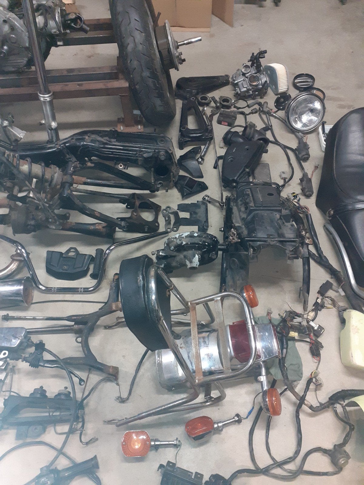 Lot onderdelen Yamaha Virago XV750  XV 750, Enlèvement, Utilisé