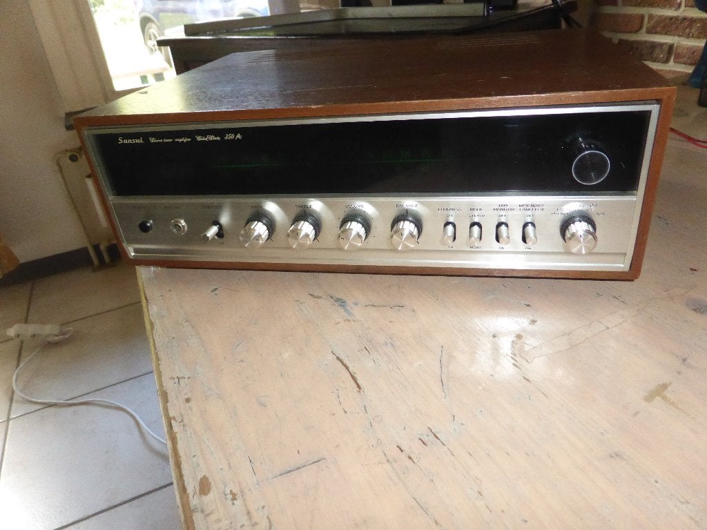 versterker tuner sansui 350A in goede werkende staat, Ophalen of Verzenden, Gebruikt, Minder dan 60 watt