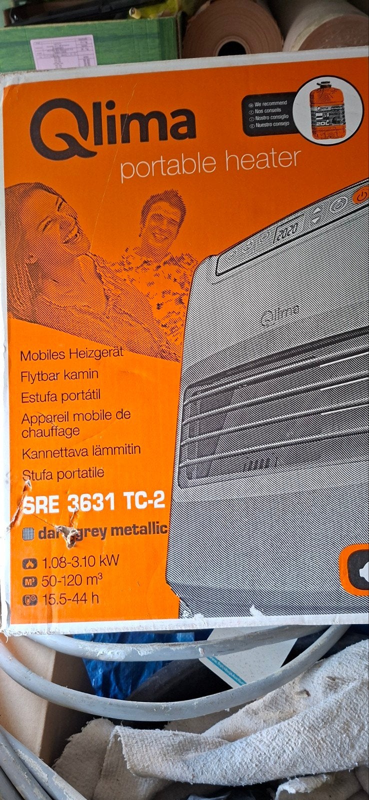 Qlima SRE 3631 TC-2 petroleumkachel 3,1 kW – NIEUW IN DOOS, Ophalen, Petroleumkachel